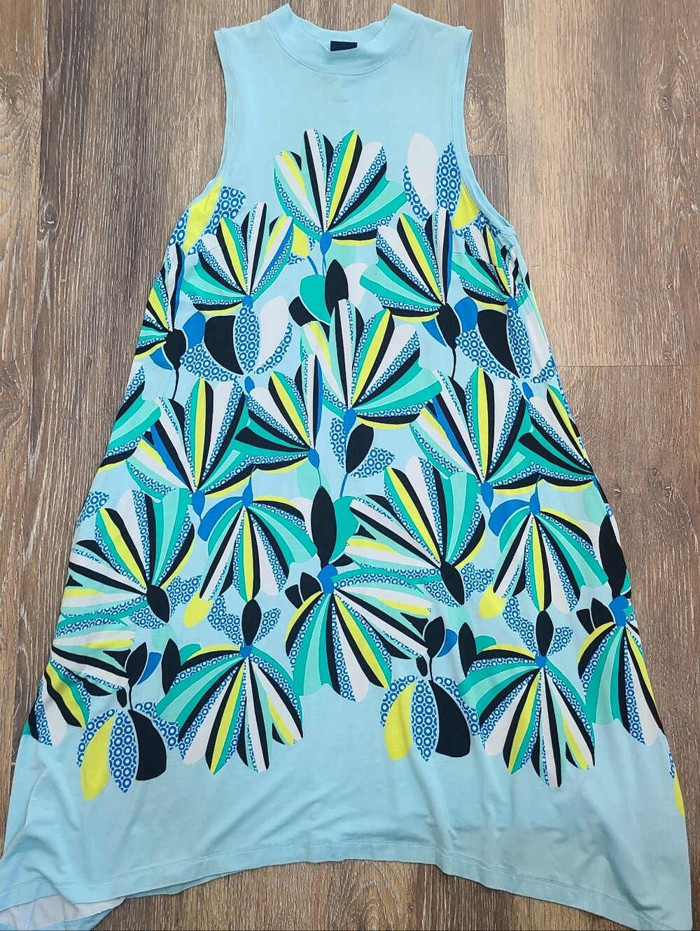 Kaari Blue Sleeveless Dress Women's Size Small